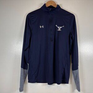 Under Armour Yale Rowing Crew Tech Twist Zip Shirt Womens L Ivy League College